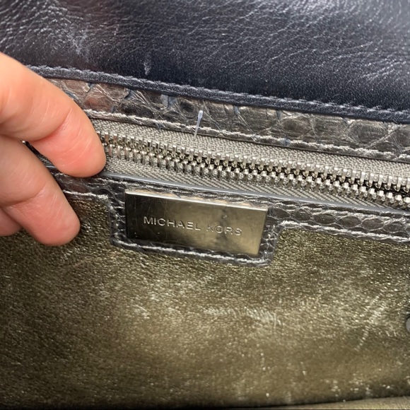 Michael Kors Collection Silver Python Handbag - Picture 8 of 10